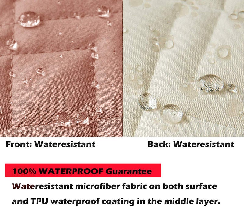 Ameritex Waterproof Nonslip Recliner Cover Stay in Place, Dog Chair Cover Furniture Protector, Ideal Recliner Slipcovers for Pets and Kids (Pink, 23") - Image 3